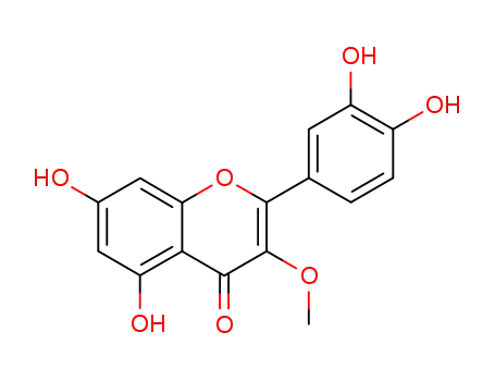 Molecular Structure of 1486-70-0 (3-O-Methylquercetin)