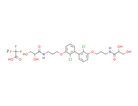 N,N'-(((2,2'-dichloro-[1,1'-biphenyl]-3,3'-diyl)bis(oxy))bis(propane-3,1-diyl))bis(2,3-dihydroxypropanamide) trifluoroacetate