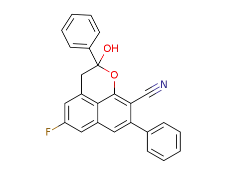(±)-5-fluoro-2-hydroxy-2,8-diphenyl-2,3-dihydrobenzo[de]chromene-9-carbonitrile