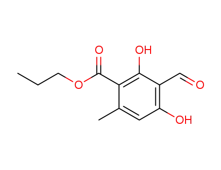 3-formyl-2,4-dihydroxy-6-methyl-benzoic acid propyl ester