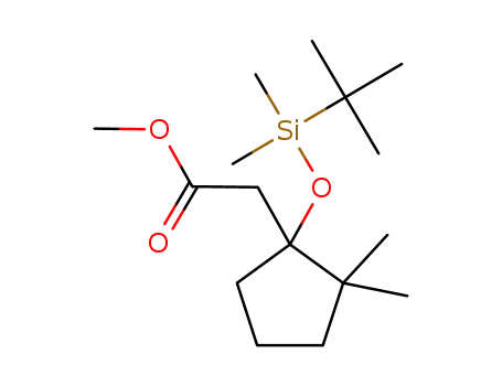 methyl 2-(1-((tert-butyldimethylsilyl)oxy)-2,2-dimethylcyclopentyl)acetate