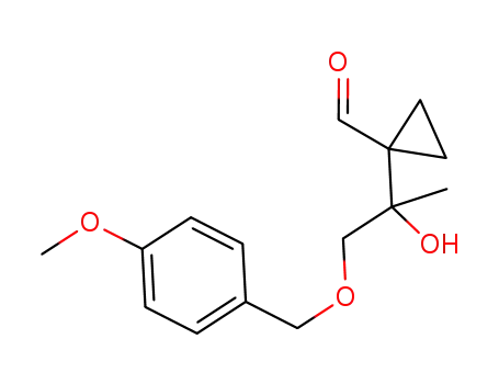 1-(2-hydroxy-1-((4-methoxybenzyl)oxy)propan-2-yl)cyclopropane-1-carbaldehyde