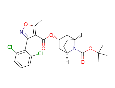 tert-butyl (1R,3R,5S)-3-[[3-(2,6-dichlorophenyl)-5-methyl-1,2-oxazol-4-yl]carbonyloxy]-8-azabicyclo[3,2.1]octane-8-carboxylate