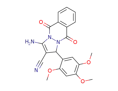 3‑amino‑5,10‑dioxo‑1‑(2,4,5‑trimethoxyphenyl)‑5,10‑dihydro‑1H‑pyrazolo[1,2‑b]phthalazine‑2‑carbonitrile