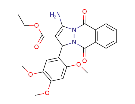 ethyl 3‑amino‑5,10‑dioxo‑1‑(2,4,5‑trimethoxyphenyl)‑5,10‑dihydro‑1H‑pyrazolo[1,2‑b]phthalazine‑2‑carboxylate