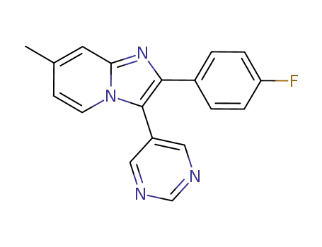 2-(4-fluorophenyl)-7-methyl-3-(pyrimidin-5-yl)imidazo[1,2-a]pyridine