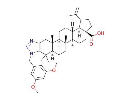 1′-(3,5-dimethoxybenzyl)-1H′-lup-2-eno-[2,3-d][1,2,3]-triazole-28-oic acid