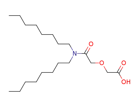 Molecular Structure of 135447-09-5 (N,N-Di-n-octyl-3-oxapentanedioic Acid MonoaMide)