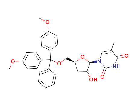 5'-O-(4,4-Dimethoxytrityl)-3'-deoxy-5-methyluridine
