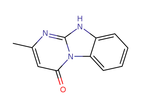 Molecular Structure of 50290-51-2 (Pyrimido[1,2-a]benzimidazol-4(1H)-one, 2-methyl- (9CI))