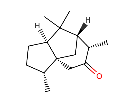 Molecular Structure of 13794-73-5 ([3R-(3alpha,3abeta,6alpha,7beta,8aalpha)]-hexahydro-3,6,8,8-tetramethyl-1H-3a,7-methanoazulen-5(4H)-one)