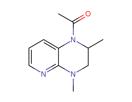 Molecular Structure of 138768-69-1 (Pyrido[2,3-b]pyrazine, 1-acetyl-1,2,3,4-tetrahydro-2,4-dimethyl-)