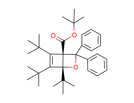 1,5,6-Tri-tert-butyl-3,3-diphenyl-2-oxabicyclo<2.2.0>hex-5-en-4-carbonsaeure-tert-butylester
