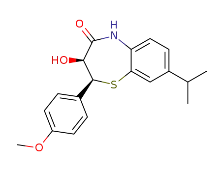 (2S,3S)-3-Hydroxy-8-isopropyl-2-(4-methoxy-phenyl)-2,3-dihydro-5H-benzo[b][1,4]thiazepin-4-one