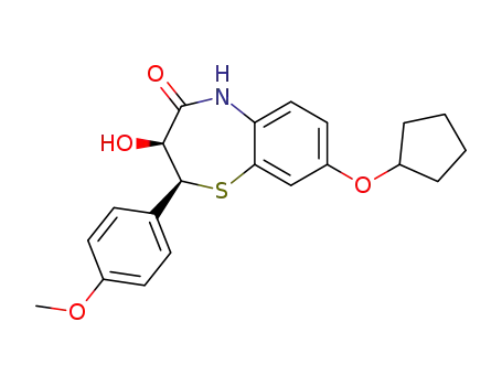(2S,3S)-8-Cyclopentyloxy-3-hydroxy-2-(4-methoxy-phenyl)-2,3-dihydro-5H-benzo[b][1,4]thiazepin-4-one