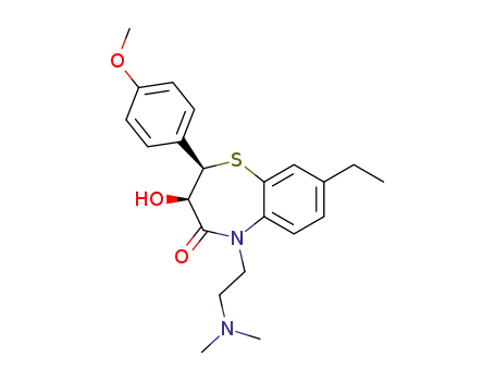 (2R,3R)-5-(2-Dimethylamino-ethyl)-8-ethyl-3-hydroxy-2-(4-methoxy-phenyl)-2,3-dihydro-5H-benzo[b][1,4]thiazepin-4-one