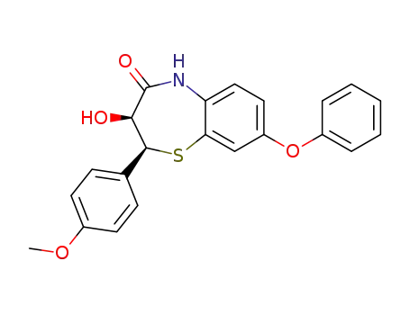(2S,3S)-3-Hydroxy-2-(4-methoxy-phenyl)-8-phenoxy-2,3-dihydro-5H-benzo[b][1,4]thiazepin-4-one