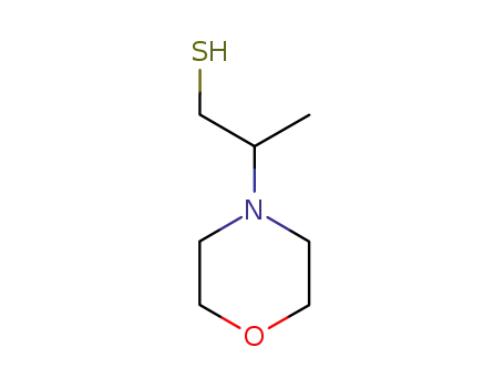 Molecular Structure of 10220-25-4 (4-Morpholineethanethiol, b-methyl-)