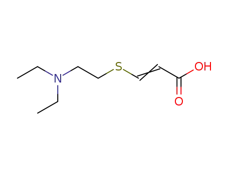 β-(2-N,N-diethylaminoethylthio)acrylic acid