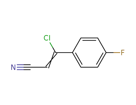 Molecular Structure of 205984-77-6 (3-CHLORO-3-(4-FLUOROPHENYL)ACRYLONITRILE)