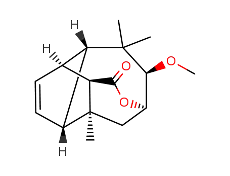 (1S)(2R)(5R)(6R)(8R)(9S)(12R)-1,7,7-Trimethyl-6-methoxy-4-oxatetracyclo<7.3.1.02,9>-10-tridecen-3-one