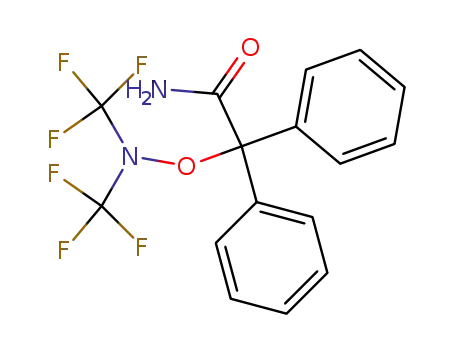 α-(bistrifluoromethylamino-oxy)diphenylacetamide