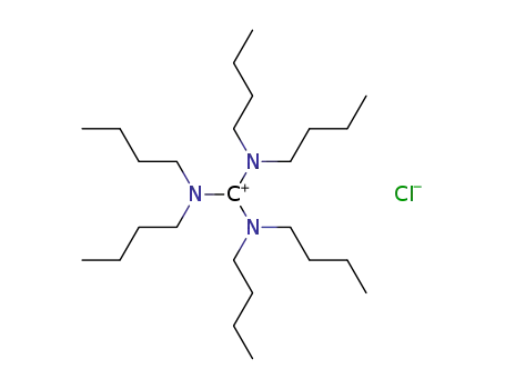 Molecular Structure of 89450-31-7 (1-Butanaminium, N-[bis(dibutylamino)methylene]-N-butyl-, chloride)
