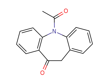 Molecular Structure of 28291-63-6 (5-Acetyl-5H-dibenzo[b,f]azepin-10(11H)-one)