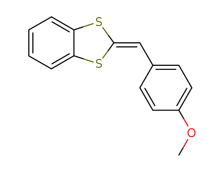 Molecular Structure of 62217-22-5 (4-(1,3-benzodithiol-2-ylidenemethyl)phenyl methyl ether)