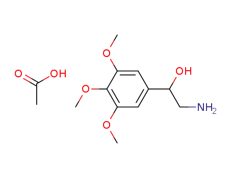 2-amino-1-(3,4,5-trimethoxyphenyl)ethanol acetic acid salt