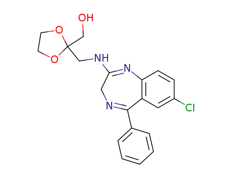 {2-[(7-chloro-5-phenyl-3H-benzo[e][1,4]diazepin-2-ylamino)-methyl]-[1,3]dioxolan-2-yl}-methanol