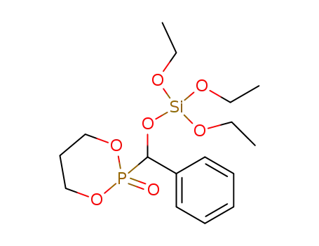 2-(1-Triethoxysilyloxybenzyl)-1,3,2-dioxaphosphorinan-2-oxide