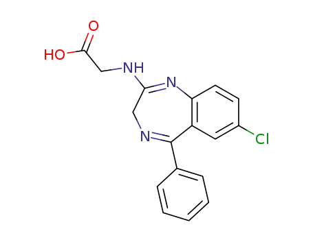 Molecular Structure of 61197-97-5 (Glycine, N-(7-chloro-5-phenyl-3H-1,4-benzodiazepin-2-yl)-)