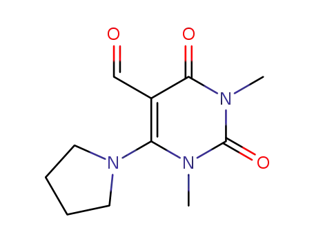 1,3-Dimethyl-2,4-dioxo-6-pyrrolidin-1-yl-1,2,3,4-tetrahydro-pyrimidine-5-carbaldehyde