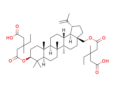 3-Ethyl-3-methyl-pentanedioic acid mono-[(1R,3aS,5aR,5bR,7aR,9S,11aR,11bR,13aR,13bR)-9-(3-carboxymethyl-3-methyl-pentanoyloxy)-1-isopropenyl-5a,5b,8,8,11a-pentamethyl-icosahydro-cyclopenta[a]chrysen-3a-ylmethyl] ester