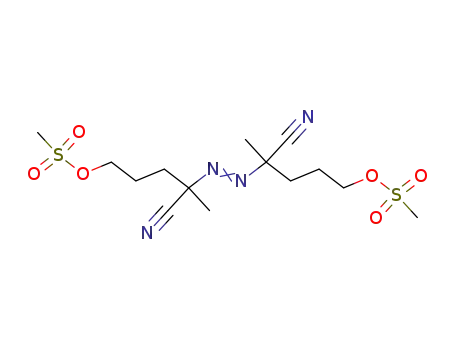 Methanesulfonic acid 4-cyano-4-(1-cyano-4-methanesulfonyloxy-1-methyl-butylazo)-4-methyl-butyl ester