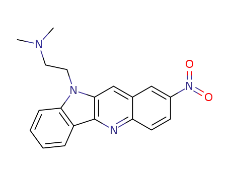 2-nitro-10-dimethylaminoethylindolo[3,2-b]quinoline
