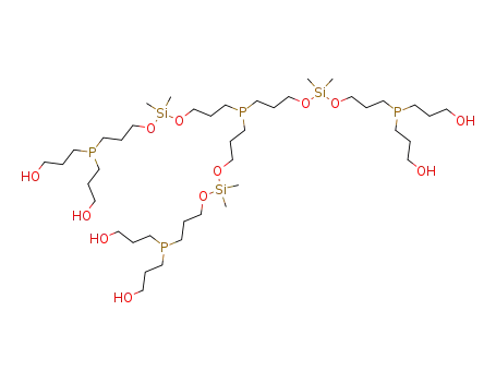 3-[{3-[(3-{bis-[3-({3-[bis-(3-hydroxy-propyl)-phosphanyl]-propoxy}-dimethyl-silanyloxy)-propyl]-phosphanyl}-propoxy)-dimethyl-silanyloxy]-propyl}-(3-hydroxy-propyl)-phosphanyl]-propan-1-ol