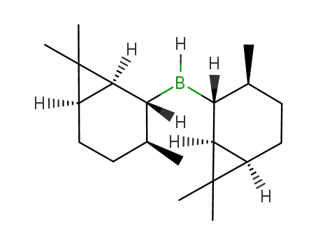 Molecular Structure of 114533-27-6 (Borane, bis[(1S,2R,3S,6R)-3,7,7-trimethylbicyclo[4.1.0]hept-2-yl]-)