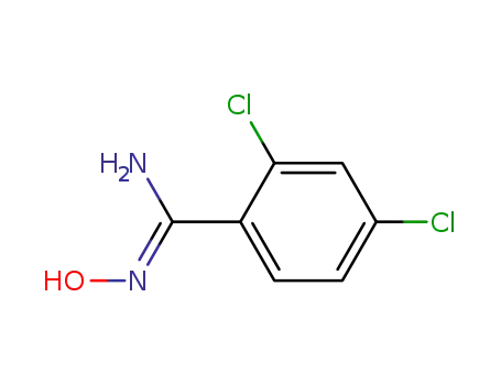 Molecular Structure of 22179-80-2 (2,4-DICHLORO-N'-HYDROXYBENZENECARBOXIMIDAMIDE)