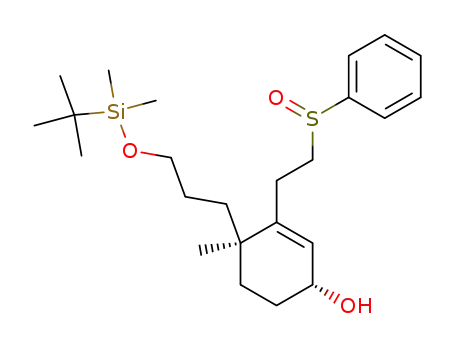(1R,4R)-3-(2-Benzenesulfinyl-ethyl)-4-[3-(tert-butyl-dimethyl-silanyloxy)-propyl]-4-methyl-cyclohex-2-enol