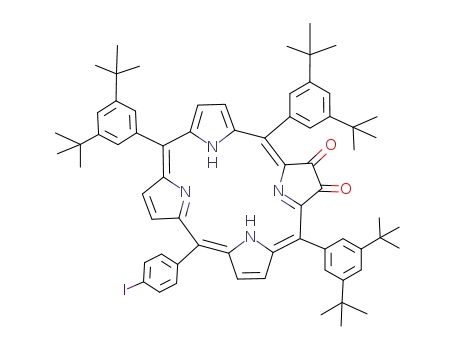 (4Z,10Z,15Z,19Z)-5,10,20-Tris-(3,5-di-tert-butyl-phenyl)-15-(4-iodo-phenyl)-22,24-dihydro-porphine-2,3-dione