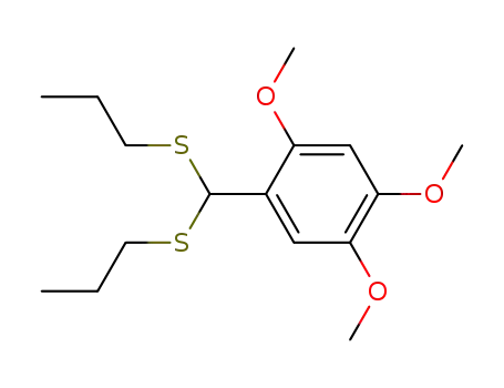 1-(bis-propylsulfanyl-methyl)-2,4,5-trimethoxy-benzene