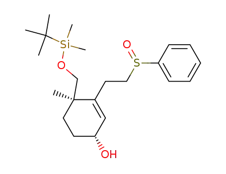 (1R,4R)-3-(2-Benzenesulfinyl-ethyl)-4-(tert-butyl-dimethyl-silanyloxymethyl)-4-methyl-cyclohex-2-enol