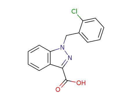 Molecular Structure of 50264-60-3 (1-(2-chlorobenzyl)-1H-indazole-3-carboxylic acid)