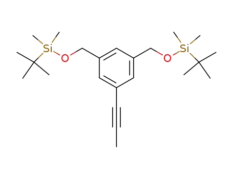 1,3-bis-(tert-butyl-dimethyl-silanyloxymethyl)-5-prop-1-ynyl-benzene