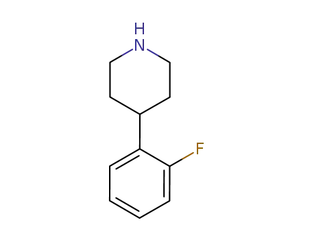 Molecular Structure of 180161-17-5 (4-(2-FLUOROPHENYL)PIPERIDINE)