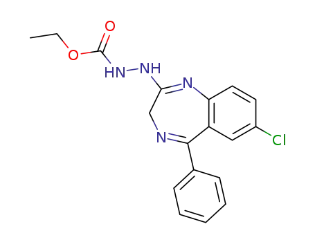 3-(7-chloro-5-phenyl-3H-1,4-benzodiazepin-2-yl)carbazic acid ethyl ester