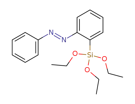 Molecular Structure of 892495-60-2 (Diazene, phenyl[2-(triethoxysilyl)phenyl]-, (1E)-)