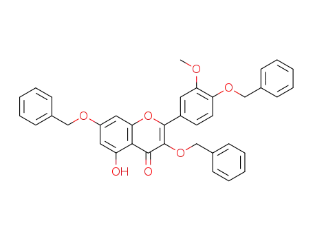 3,7-bis(benzyloxy)-2-(4-(benzyloxy)-3-methoxyphenyl)-5-hydroxy-4H-chromen-4-one